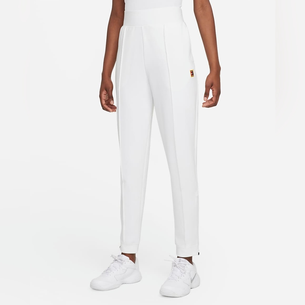 NikeCourt Dri-FIT Women's Medium Knit Tennis Pants White
